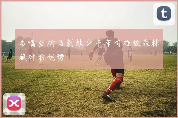 名嘴分析马刺缺少卡布将难敌森林狼对抗优势